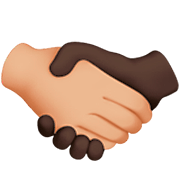🫱🏼‍🫲🏿 Emoji Handschlag: mittelhelle Hautfarbe, dunkle Hautfarbe Apple iOS 16.4.