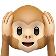 🙉 Emoji sich die Ohren zuhaltendes Affengesicht Apple iOS 16.4.