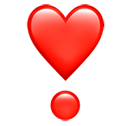 ❣️ Emoji Herz als Ausrufezeichen Apple iOS 16.4.