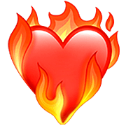 ❤️‍🔥 Emoji Coração em chamas na Apple iOS 16.4.