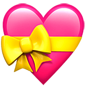 💝 Emoji Corazón Con Lazo en Apple iOS 16.4.