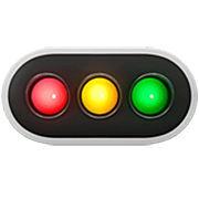 Émoji 🚥 Feu Tricolore Horizontal sur Apple iOS 16.4.