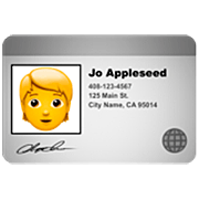 Emoji 🪪 Carta D’İdentità su Apple iOS 16.4.