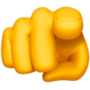 Emoji 🫵 İndice Che Punta Allo Spettatore su Apple iOS 16.4.