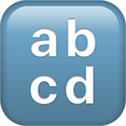 🔡 Emoji Eingabesymbol lateinische Kleinbuchstaben Apple iOS 16.4.