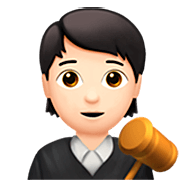 🧑🏻‍⚖️ Emoji Juez: Tono De Piel Claro en Apple iOS 16.4.