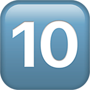 Emoji 🔟 Tasto: 10 su Apple iOS 16.4.
