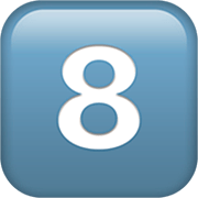 Emoji 8️⃣ Tasto: 8 su Apple iOS 16.4.