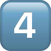 Emoji 4️⃣ Tasto: 4 su Apple iOS 16.4.