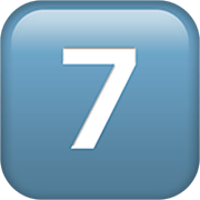7️⃣ Emoji Tecla: 7 na Apple iOS 16.4.