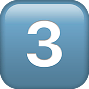 Emoji 3️⃣ Tasto: 3 su Apple iOS 16.4.