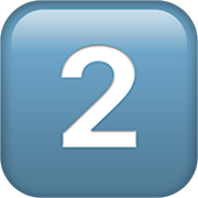 Emoji 2️⃣ Tasto: 2 su Apple iOS 16.4.
