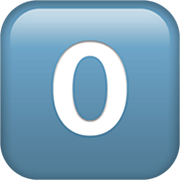 Emoji 0️⃣ Tasto: 0 su Apple iOS 16.4.