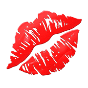 Émoji 💋 Trace De Rouge à Lèvres sur Apple iOS 16.4.