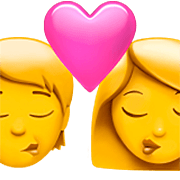 Emoji 🧑‍❤️‍💋‍👩 Bacio Tra Coppia: persona, Donna su Apple iOS 16.4.