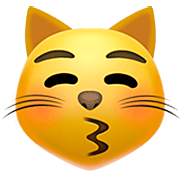 Emoji 😽 Gatto Che Manda Baci su Apple iOS 16.4.