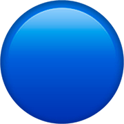 🔵 Emoji Círculo Azul Grande en Apple iOS 16.4.