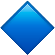 Emoji 🔷 Rombo Blu Grande su Apple iOS 16.4.