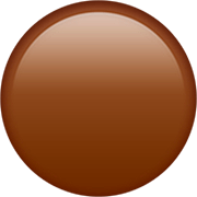 Emoji 🟤 Cerchio Marrone su Apple iOS 16.4.