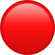 🔴 Emoji Círculo Vermelho na Apple iOS 16.4.
