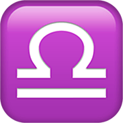 Emoji ♎ Segno Zodiacale Della Bilancia su Apple iOS 16.4.