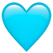 🩵 Emoji Corazón Azul Claro en Apple iOS 16.4.