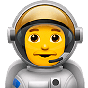 Émoji 👨‍🚀 Astronaute Homme sur Apple iOS 16.4.
