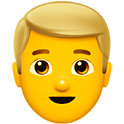 👱‍♂️ Emoji Mann: blond Apple iOS 16.4.