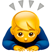 Emoji 🙇‍♂️ Uomo Che Fa Inchino Profondo su Apple iOS 16.4.