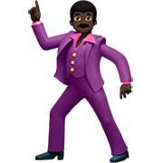 🕺🏿 Emoji Homem Dançando: Pele Escura na Apple iOS 16.4.