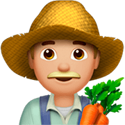 👨🏼‍🌾 Emoji Agricultor: Tono De Piel Claro Medio en Apple iOS 16.4.