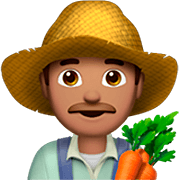 👨🏽‍🌾 Emoji Agricultor: Tono De Piel Medio en Apple iOS 16.4.