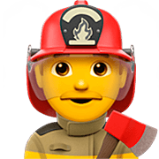Emoji 👨‍🚒 Pompiere Uomo su Apple iOS 16.4.