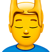 Emoji 💆‍♂️ Uomo Che Riceve Un Massaggio su Apple iOS 16.4.
