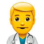 👨‍⚕️ Emoji Homem Profissional Da Saúde na Apple iOS 16.4.