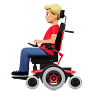 👨🏼‍🦼 Emoji Homem Em Cadeira De Rodas Motorizada: Pele Morena Clara na Apple iOS 16.4.