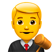 Emoji 👨‍⚖️ Giudice Uomo su Apple iOS 16.4.