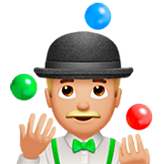 🤹🏼‍♂️ Emoji Homem Malabarista: Pele Morena Clara na Apple iOS 16.4.