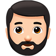 🧔🏻‍♂️ Emoji Hombre Con Barba Tono De Piel Claro en Apple iOS 16.4.