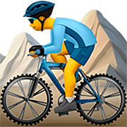 Emoji 🚵‍♂️ Ciclista Uomo Di Mountain Bike su Apple iOS 16.4.