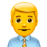 👨‍💼 Emoji Oficinista Hombre en Apple iOS 16.4.