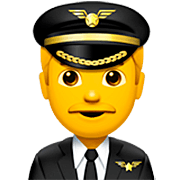 Emoji 👨‍✈️ Pilota Uomo su Apple iOS 16.4.