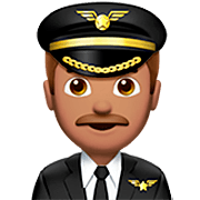 Emoji 👨🏽‍✈️ Pilota Uomo: Carnagione Olivastra su Apple iOS 16.4.
