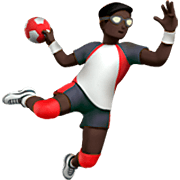 Émoji 🤾🏿‍♂️ Handballeur : Peau Foncée sur Apple iOS 16.4.
