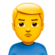🙎‍♂️ Emoji Hombre Haciendo Pucheros en Apple iOS 16.4.