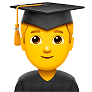 Emoji 👨‍🎓 Studente su Apple iOS 16.4.
