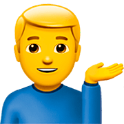 💁‍♂️ Emoji Homem Com A Palma Virada Para Cima na Apple iOS 16.4.