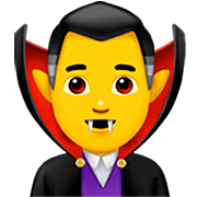 🧛‍♂️ Emoji Vampiro Hombre en Apple iOS 16.4.