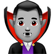 Emoji 🧛🏼‍♂️ Vampiro Uomo: Carnagione Abbastanza Chiara su Apple iOS 16.4.