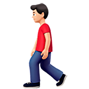 Emoji 🚶🏻‍♂️ Uomo Che Cammina: Carnagione Chiara su Apple iOS 16.4.